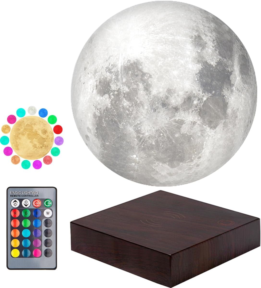 3D Moon-Shaped Night Lamp