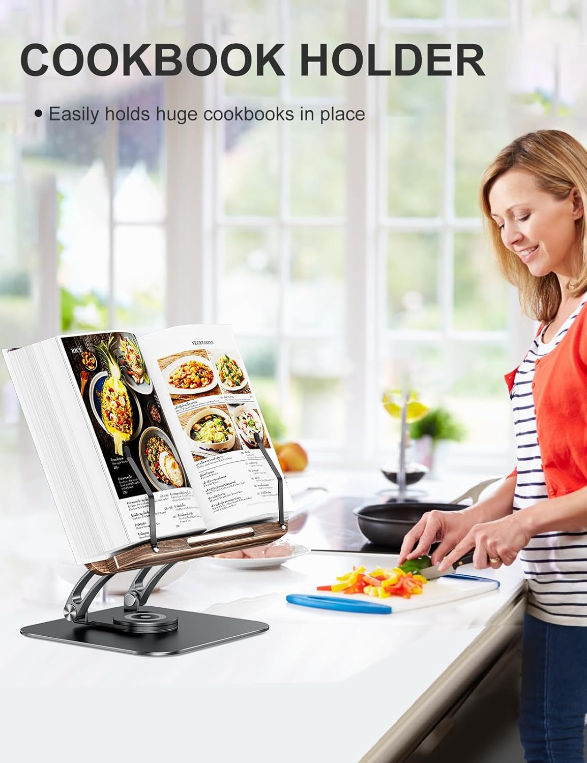 Foldable Book and Tablet Stand