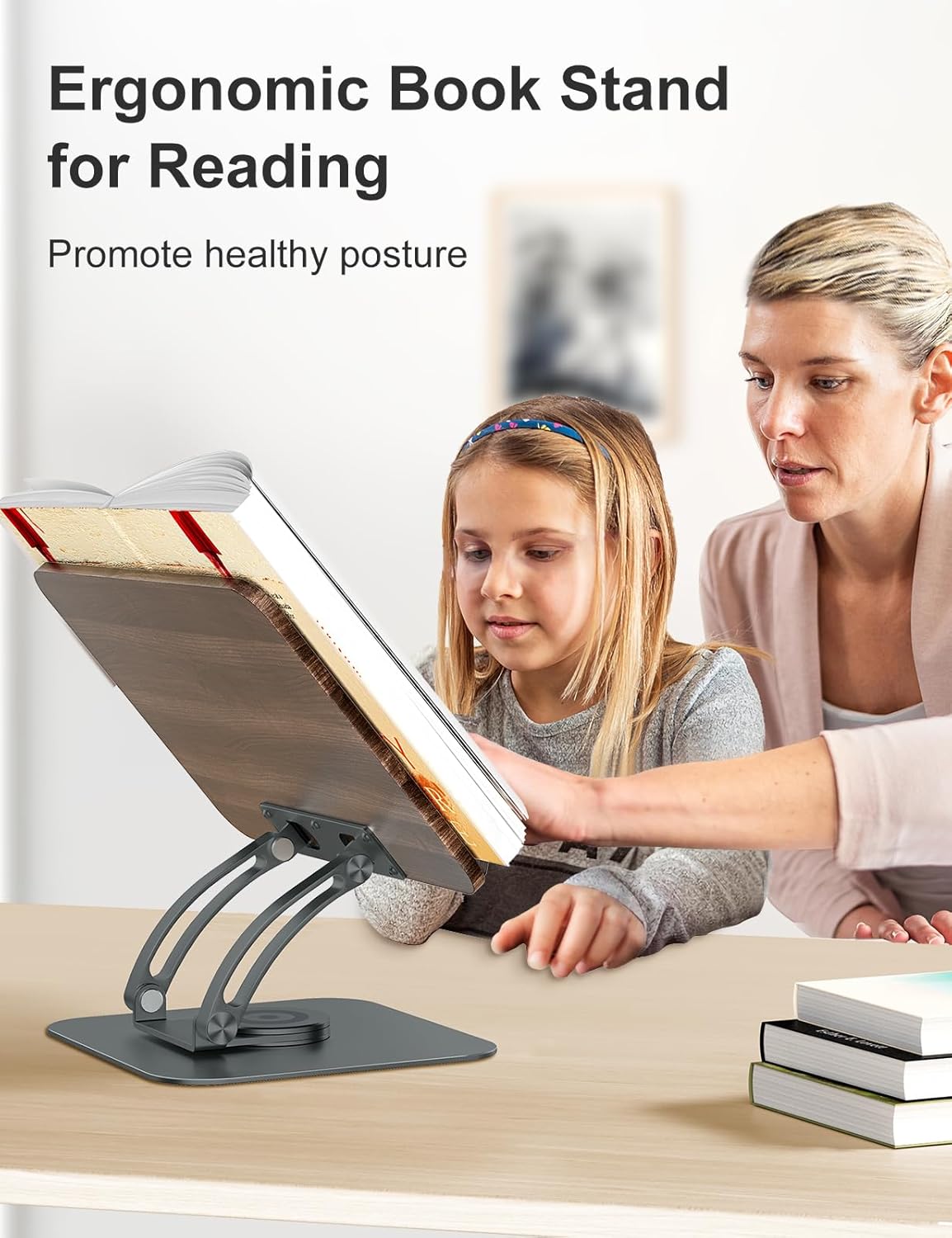 Foldable Book and Tablet Stand
