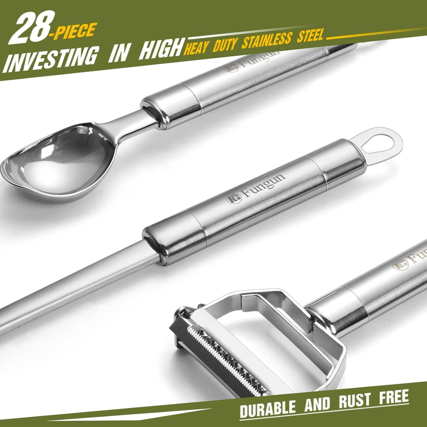 Stainless Steel Kitchen Utensil Set