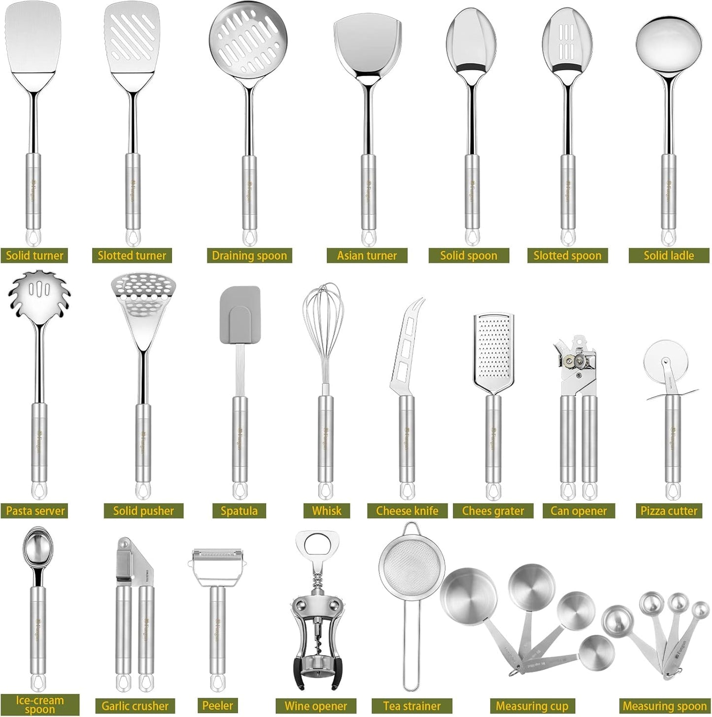 Stainless Steel Kitchen Utensil Set